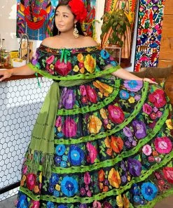 Folklore & Tradition Chiapas Dress - Petatillo Chiapas Folklorico Collection