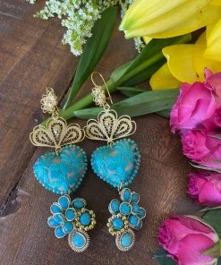 Folklore & Tradition Earrings Heart Filigree No.17