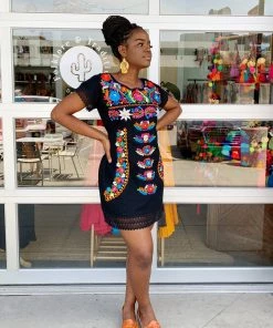 Folklore & Tradition Traditional Margarita Poblana - Black