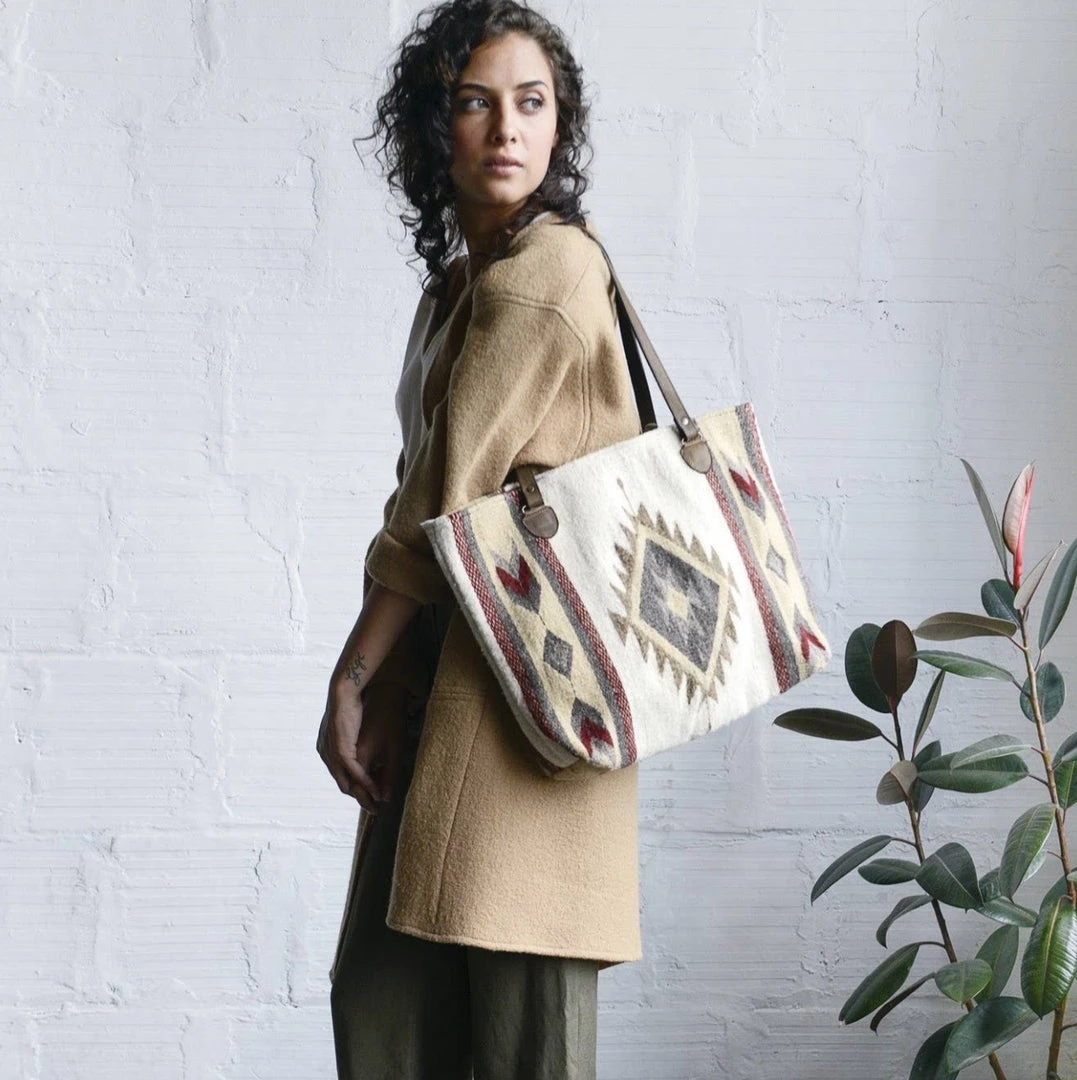 Folklore & Tradition Snowflake Tote BAGS 4 Folklore & Tradition Snowflake Tote BAGS