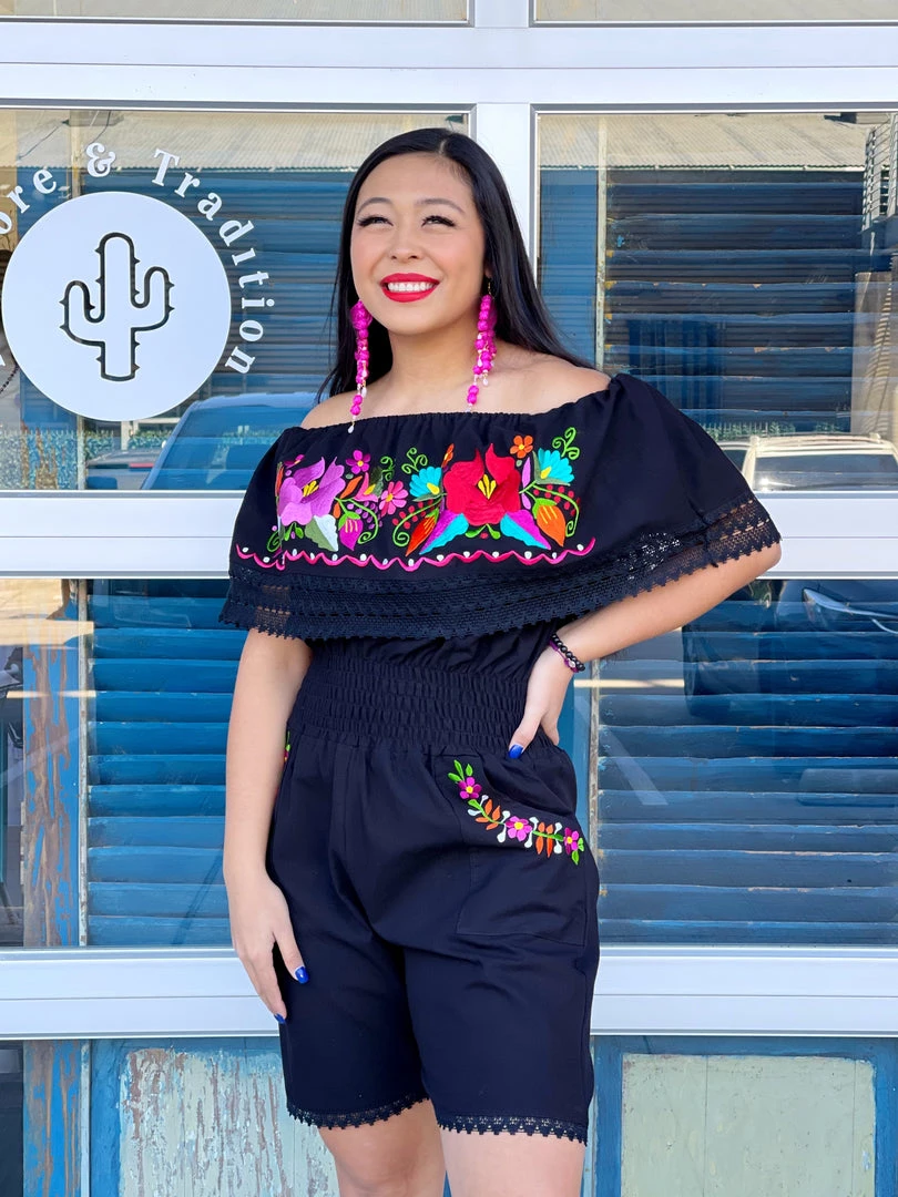 Folklore & Tradition Bottoms Mamacita Romper 1 Folklore & Tradition Bottoms Mamacita Romper