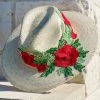 Folklore & Tradition Accessories Red Rose Palm Beach Hat