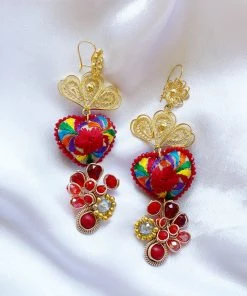 Folklore & Tradition Heart Filigree No.10 Earrings