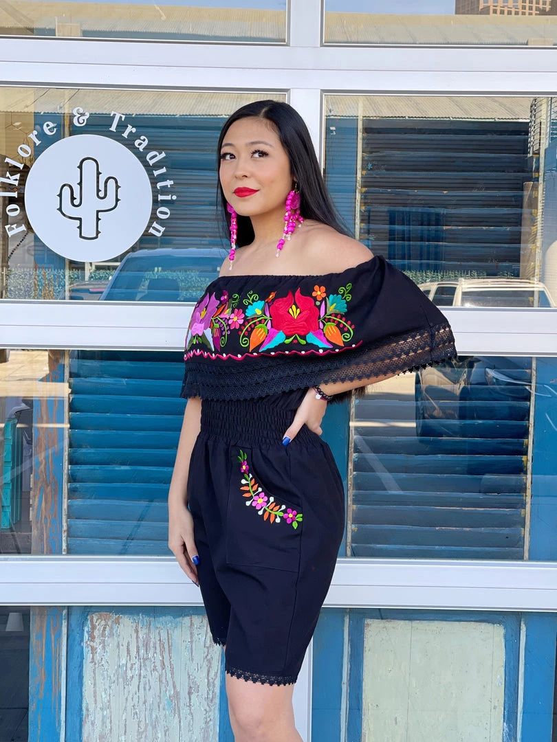 Folklore & Tradition Bottoms Mamacita Romper 2 Folklore & Tradition Bottoms Mamacita Romper