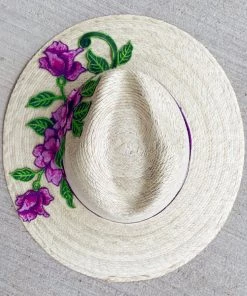 Folklore & Tradition Plum Rose Palm Beach Hat