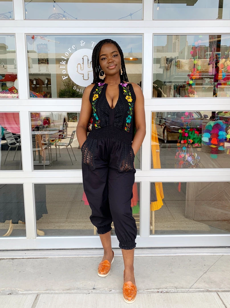 Folklore & Tradition Sophie Jumper - Black Silk 2 Folklore & Tradition Sophie Jumper - Black Silk