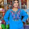 Folklore & Tradition Pavo Blouse - Azul