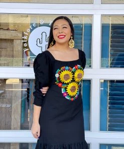 Folklore & Tradition Carmencita Puff-Sleeve Dress Traditional