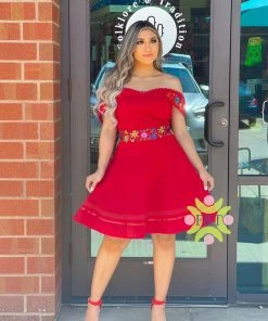 Folklore & Tradition Juliet Off-Shoulder Midi