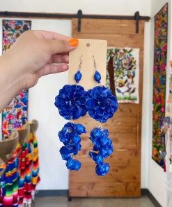 Folklore & Tradition Extravagant Palm Drop Earrings