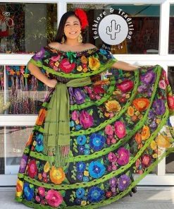 Folklore & Tradition Chiapas Dress - Petatillo Chiapas Folklorico Collection