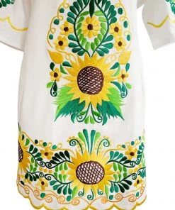 Folklore & Tradition Tops La Reina Blusón - Sunflower