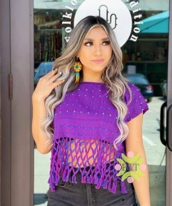 Folklore & Tradition Tops Playa Crop Top