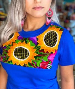 Folklore & Tradition Sunflower Top Tops
