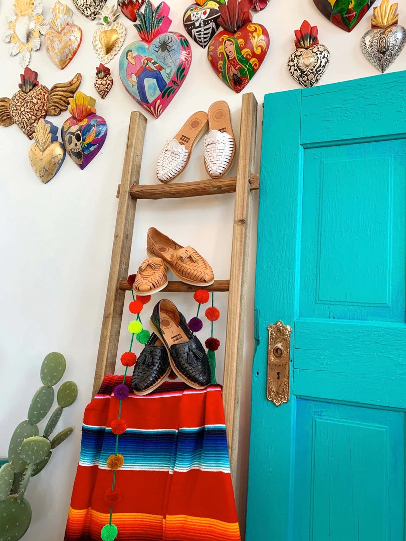 Folklore & Tradition Tasseled Huaraches - Black 3 Folklore & Tradition Tasseled Huaraches - Black