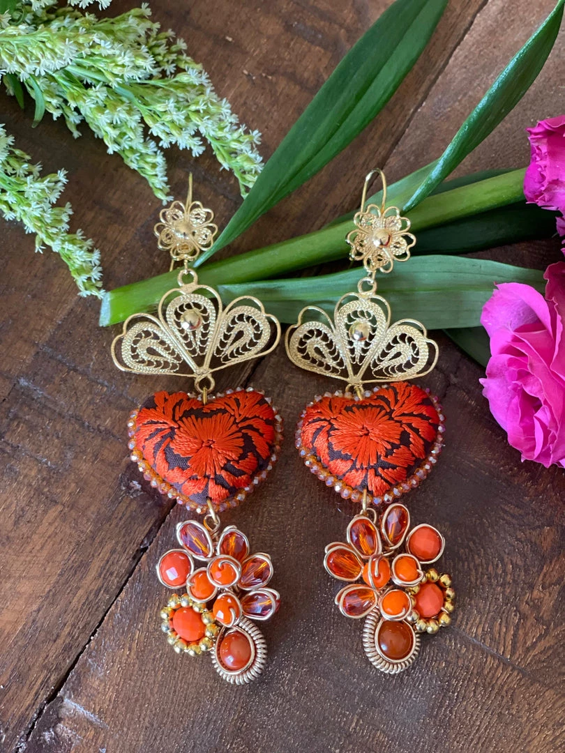 Folklore & Tradition Heart Filigree No.04 Earrings 1 Folklore & Tradition Heart Filigree No.04 Earrings