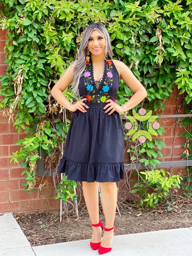 Folklore & Tradition Nena Halter Dress Traditional 3 Folklore & Tradition Nena Halter Dress Traditional