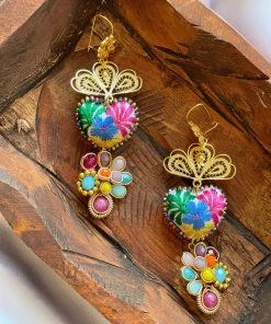 Folklore & Tradition Earrings Heart Filigree No.08