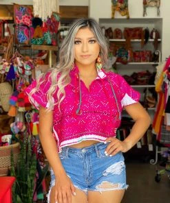 Folklore & Tradition Huipil Crop Top