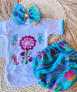 Folklore & Tradition KIDS Baby Fiesta Set (Azul)