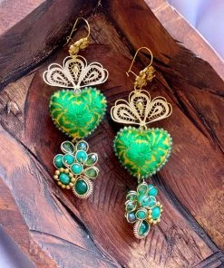 Folklore & Tradition Earrings Heart Filigree No.07