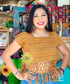 Folklore & Tradition Tops Playa Crop Top