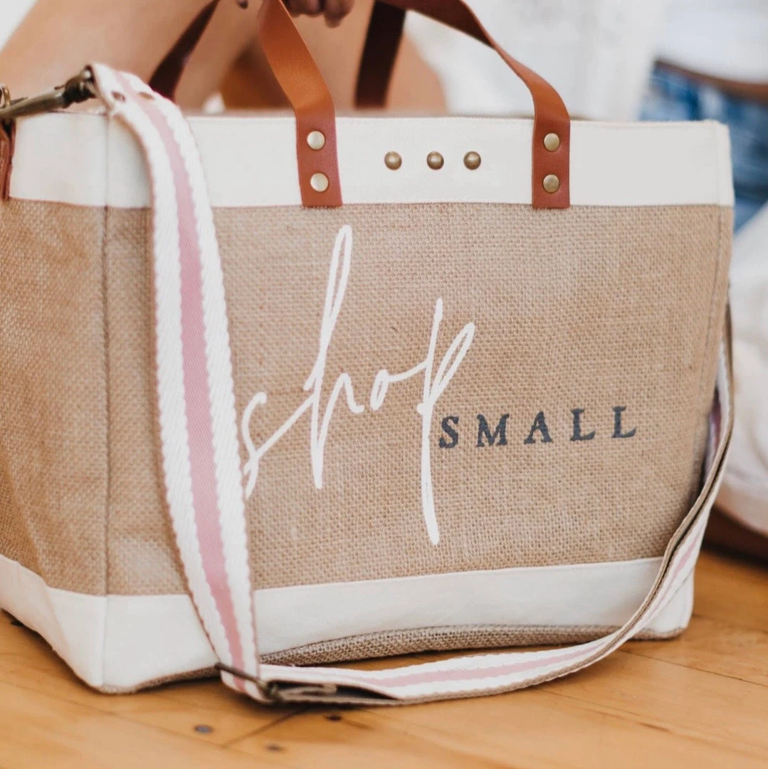 Folklore & Tradition Shop Small Jute Crossbody Tote 1 Folklore & Tradition Shop Small Jute Crossbody Tote