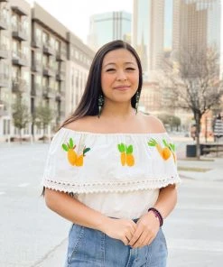 Folklore & Tradition Lemon Lace Top