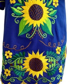 Folklore & Tradition Tops La Reina Blusón - Sunflower