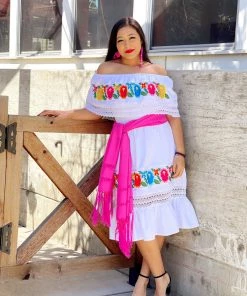 Folklore & Tradition Campesino Floral Lace (White) *Premium*