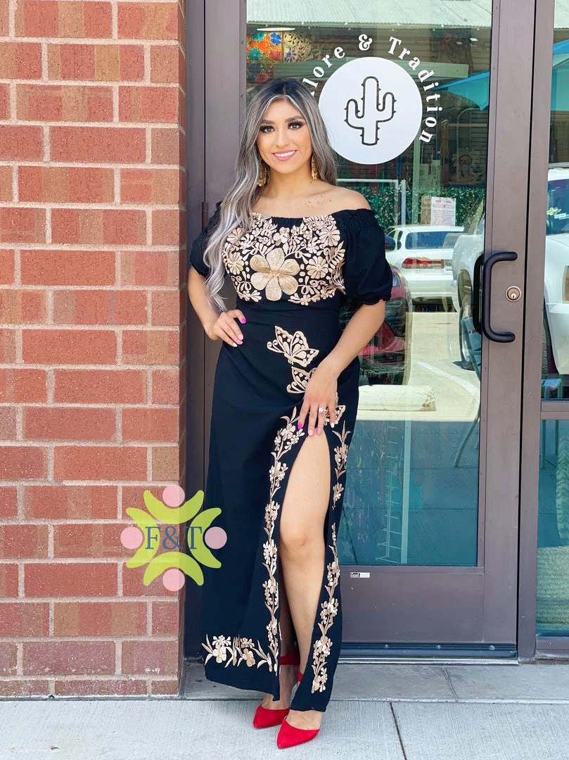 Folklore & Tradition Off-Shoulder Mariposa Bonita Dress 4 Folklore & Tradition Off-Shoulder Mariposa Bonita Dress