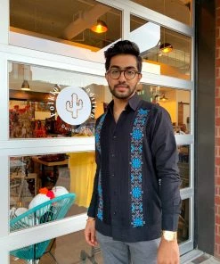 Folklore & Tradition Guayabera - Azul MEN