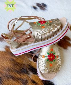 Folklore & Tradition SHOES Platform Lace-up Huaraches