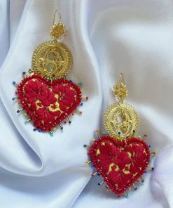 Folklore & Tradition Earrings San Antonino Hearts No.21
