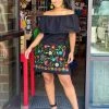 Folklore & Tradition Las Mariposas Off-Shoulder