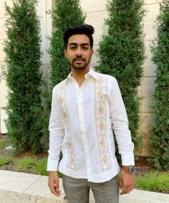 Folklore & Tradition MEN Guayabera - Golden