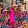 Folklore & Tradition Chiapas Pink Petatillo Dress
