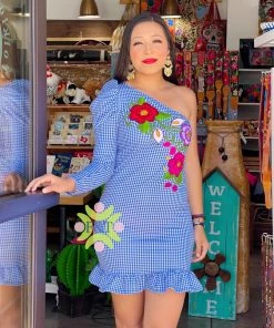 Folklore & Tradition Traditional Nena Puff-Sleeve Mini