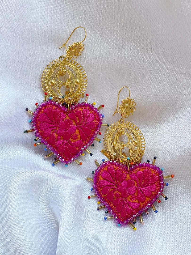Folklore & Tradition Earrings San Antonino Hearts No.08 1 Folklore & Tradition Earrings San Antonino Hearts No.08