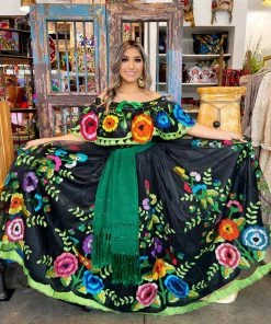 Folklore & Tradition Floral Petatillo Dress