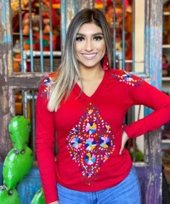 Folklore & Tradition Sleeved Floral Top Tops