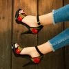 Folklore & Tradition SHOES Roses High Heel