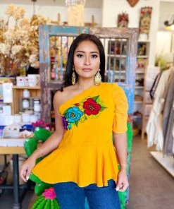 Folklore & Tradition Tops Diana One-Sleeve Top